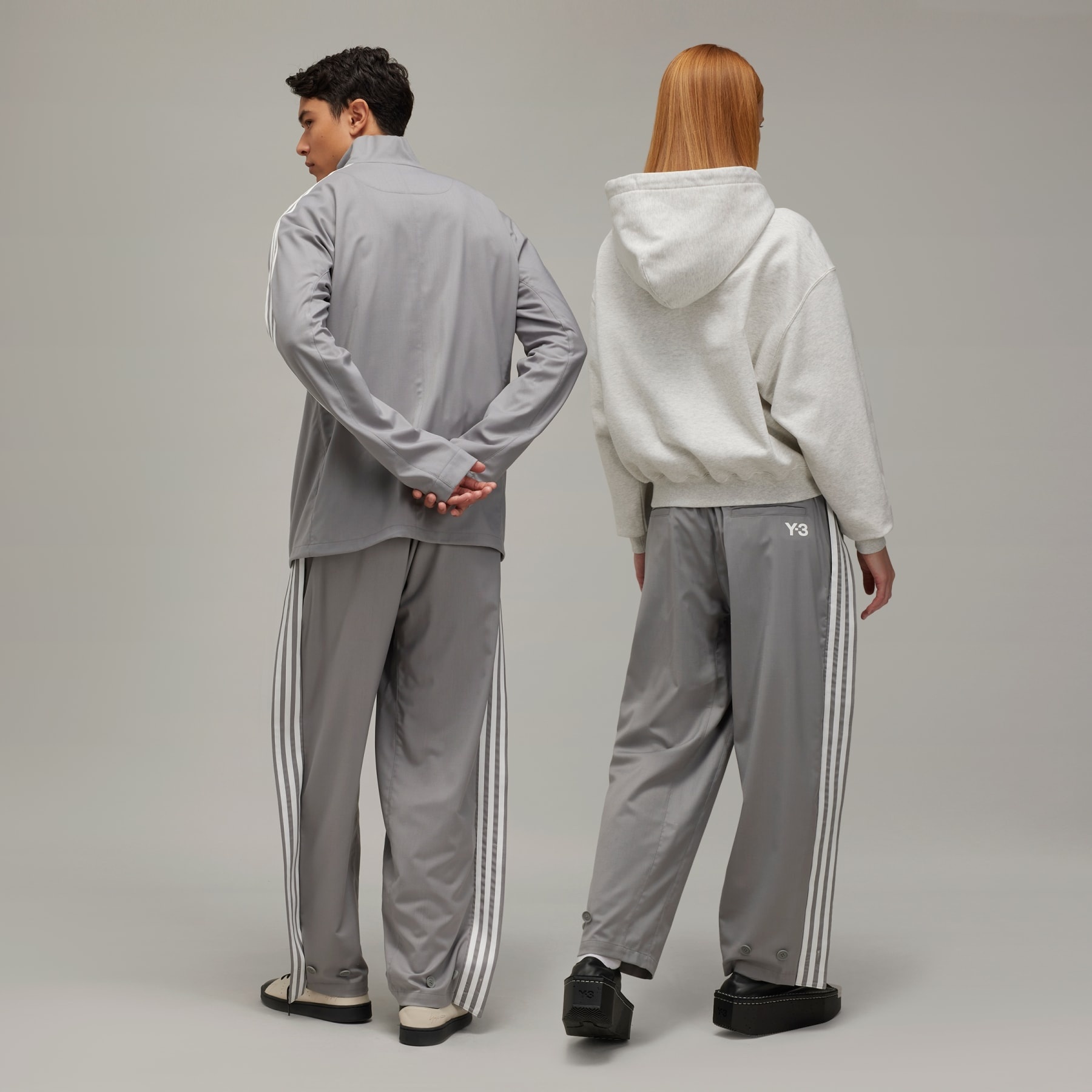 Y-3 Refined Wool Track Pants - 3-Stripes - 5