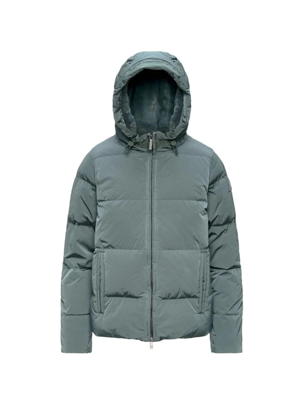 quilted-hooded puffer jacket - 1