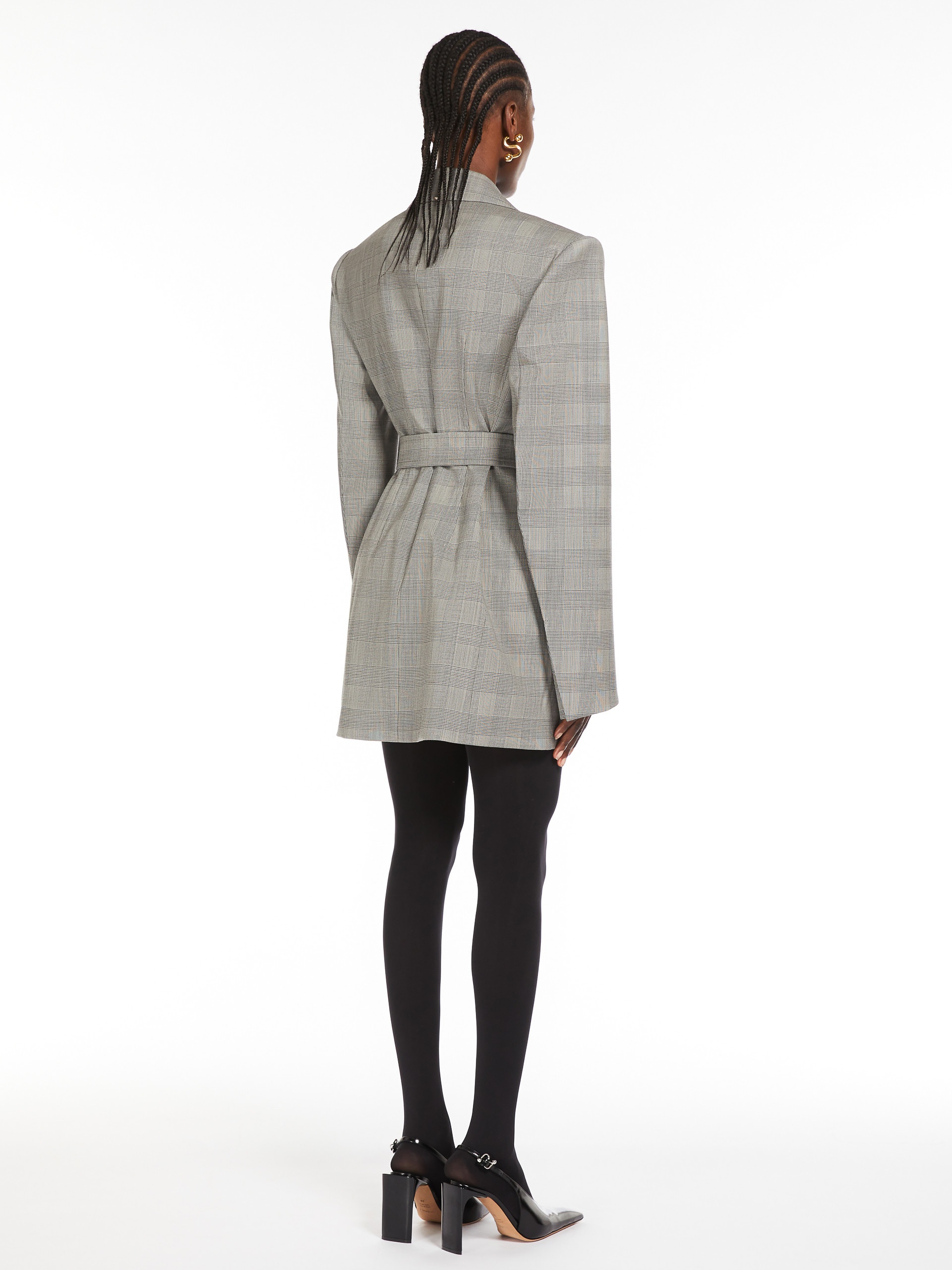 EMY Fitted jacket with belt - 4