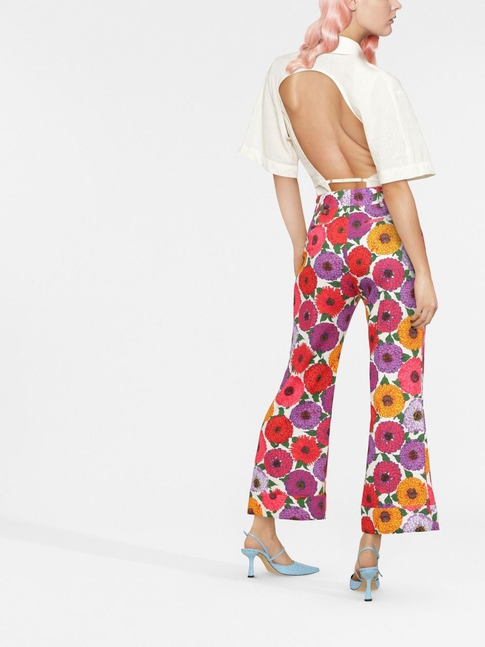 Hendrix printed cropped trousers - 2