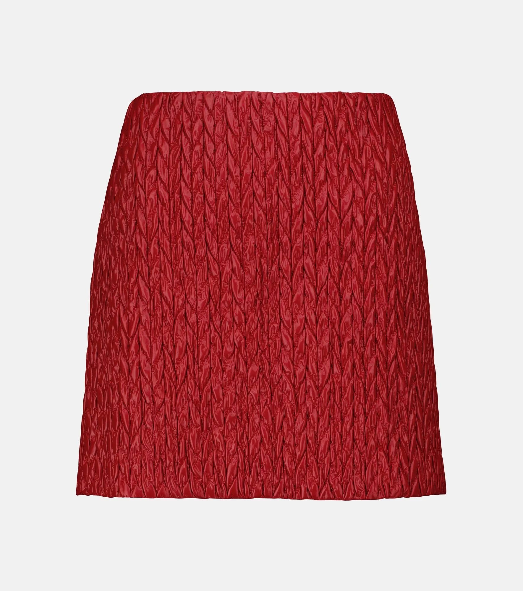 Quilted high-rise miniskirt - 1