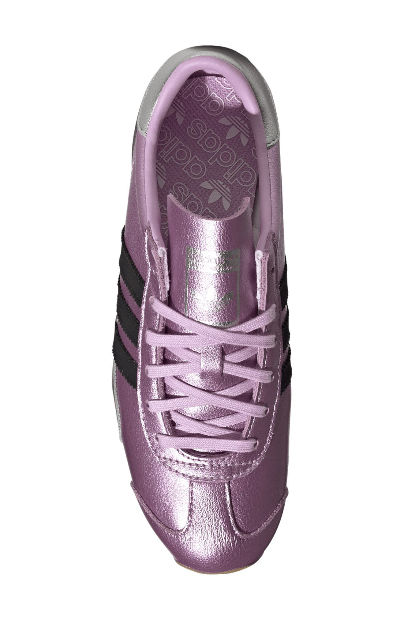 adidas Country Low Top Sneaker in Bliss Lilac/Silver Met/Black at Nordstrom - 4