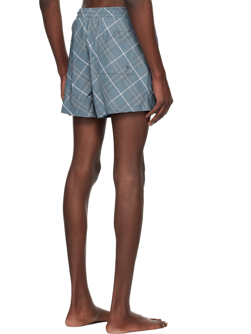 Navy Check Swim Shorts - 3