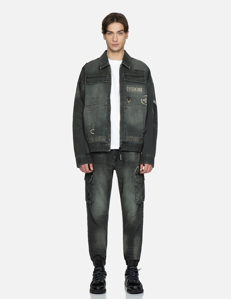 Multi-Pocket Zip-up Denim Jacket 6