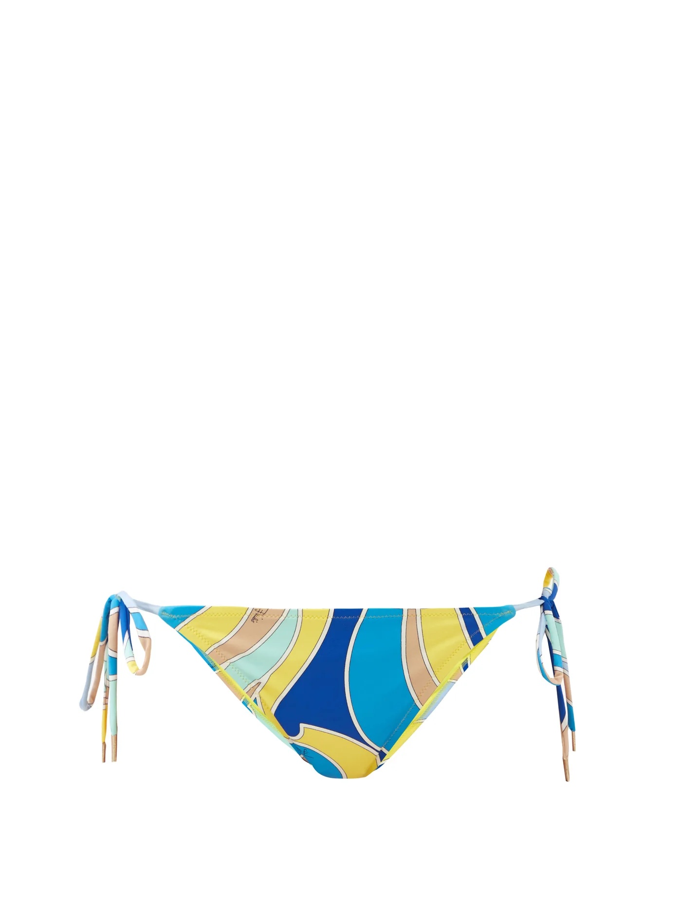 Quirimbas-print side-tie bikini briefs - 1