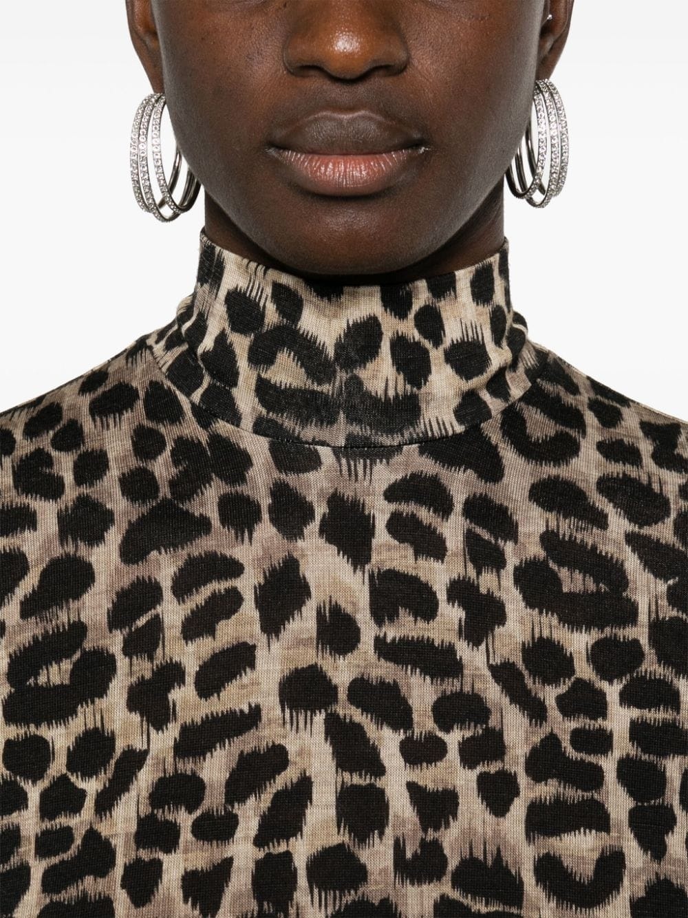 animalier-print jersey T-shirt - 5