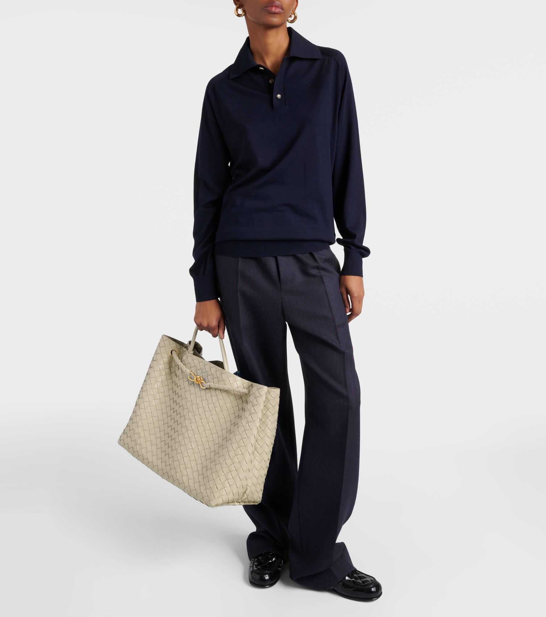 Andiamo Large leather tote bag - 6