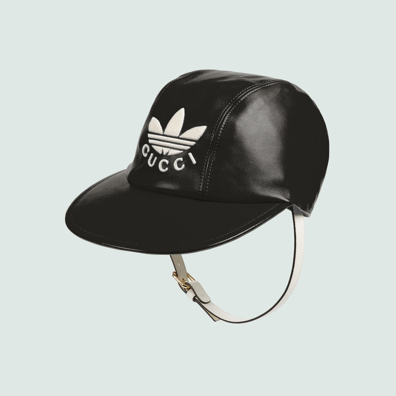 adidas x Gucci baseball hat with chin strap 1