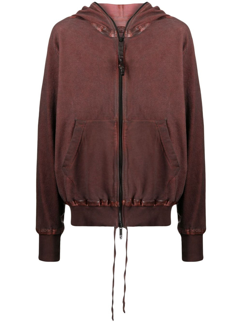 zipped organic cotton hoodie jacket 1