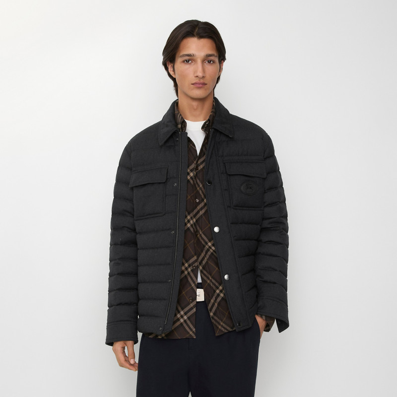 Burberry Wool Flannel Padded Overshirt outlook