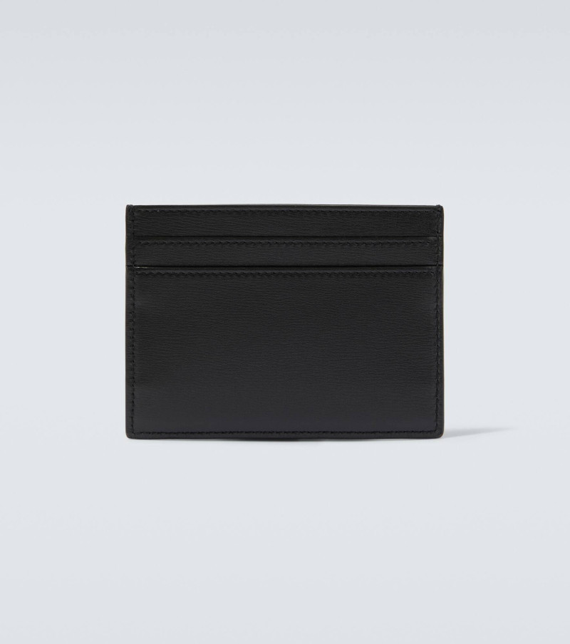 SAINT LAURENT Cassandre leather card case outlook