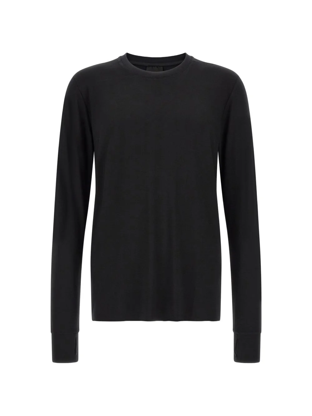 thumb-hole-cuff cross-seam T-shirt - 1