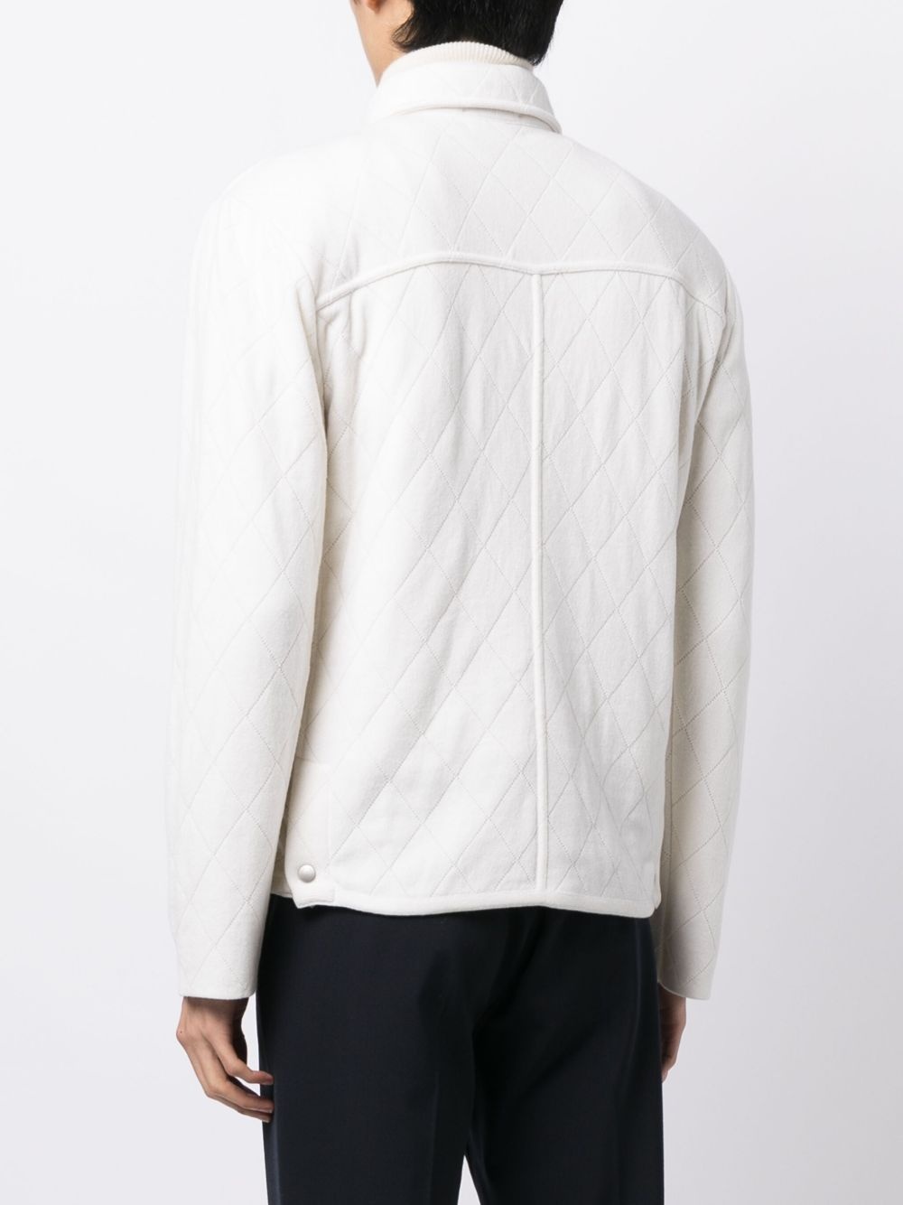 pointelle-knit buttoned jacket - 4