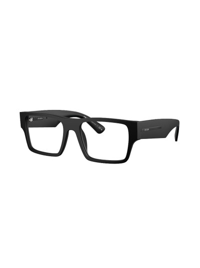 Prada logo-engraved square-frame glasses outlook