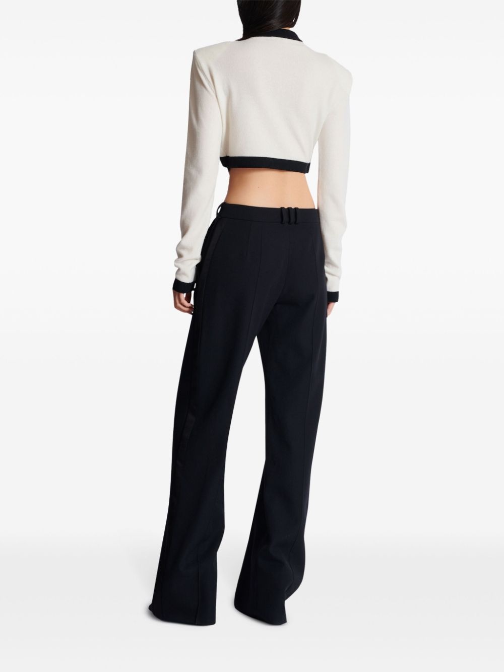 cropped knit cardigan - 4