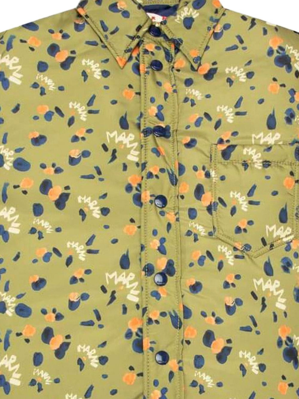 floral-print shirt jacket - 2