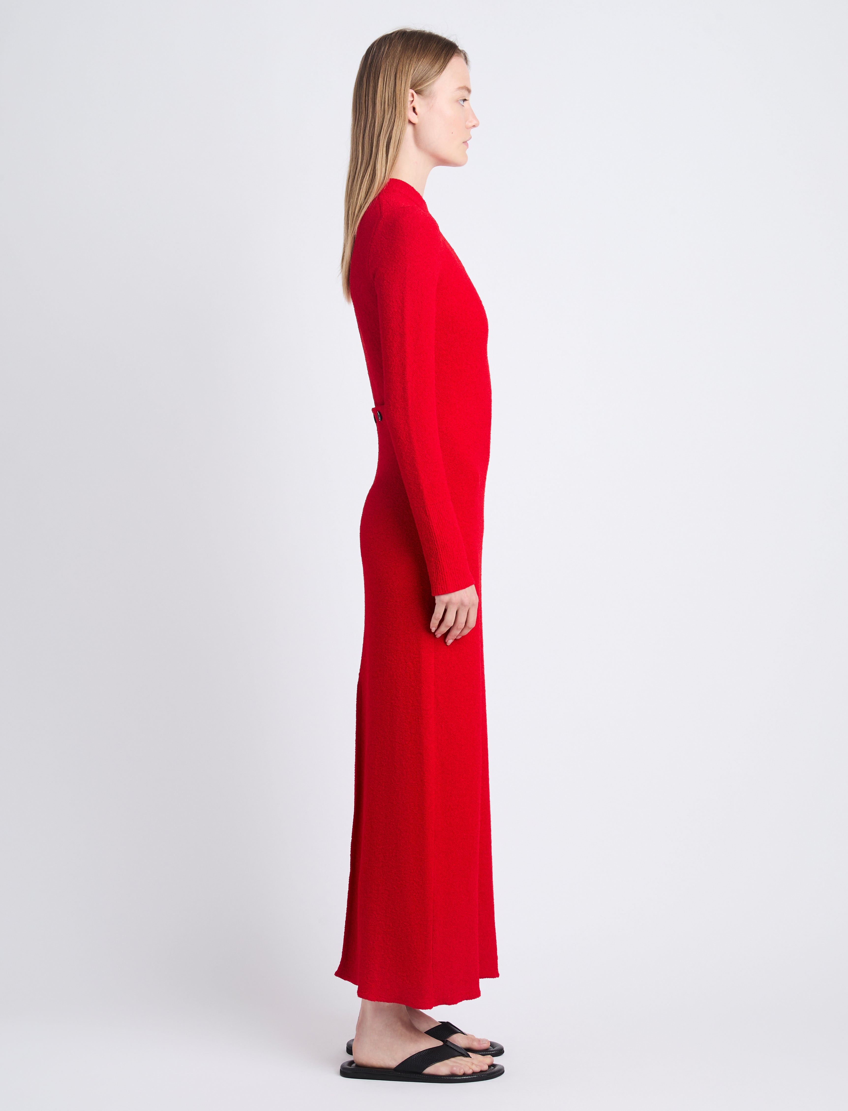 Lara Knit Dress in Viscose Boucle - 4