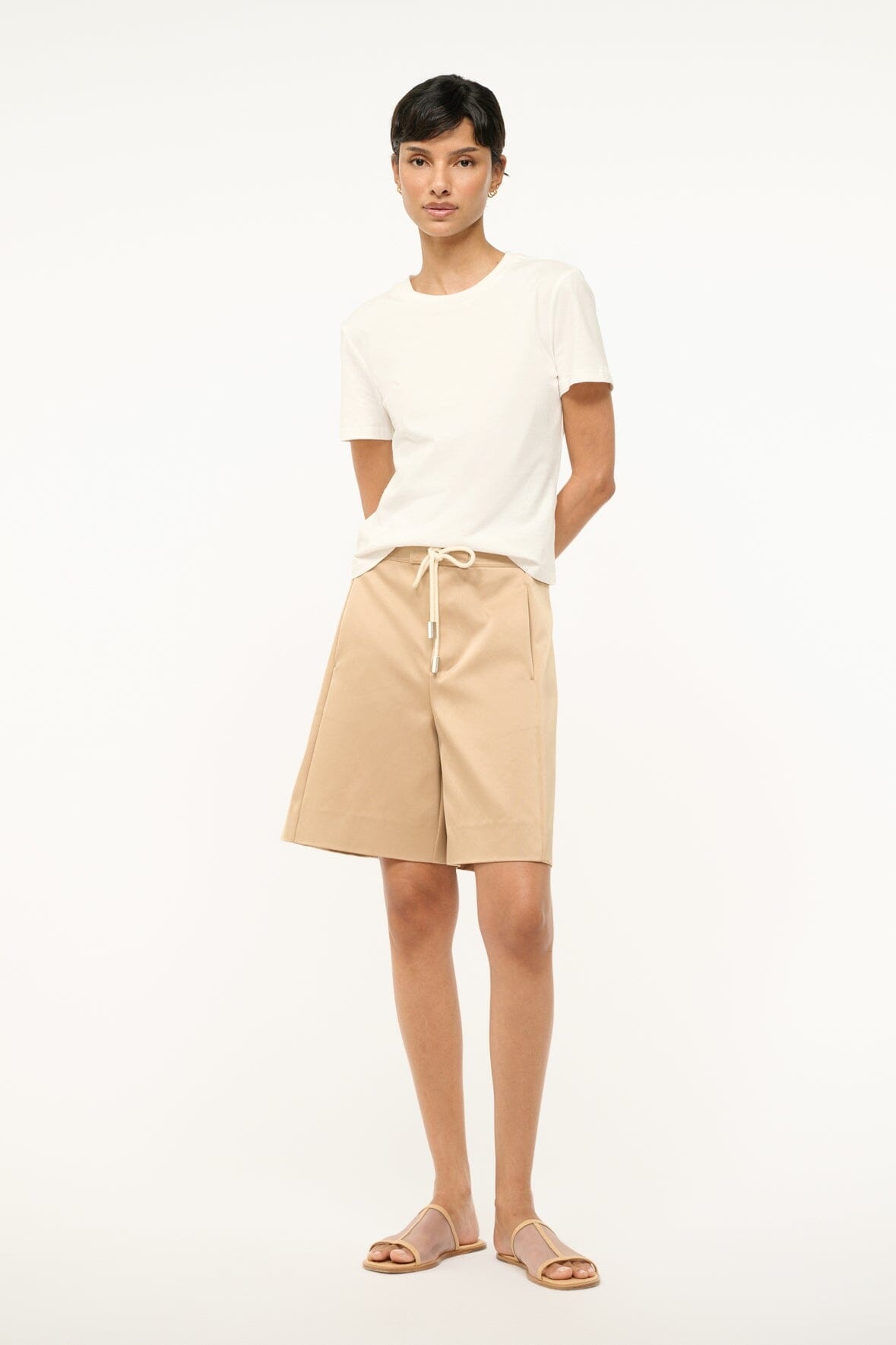 STAUD MENDOZA SHORT CAMEL - 4