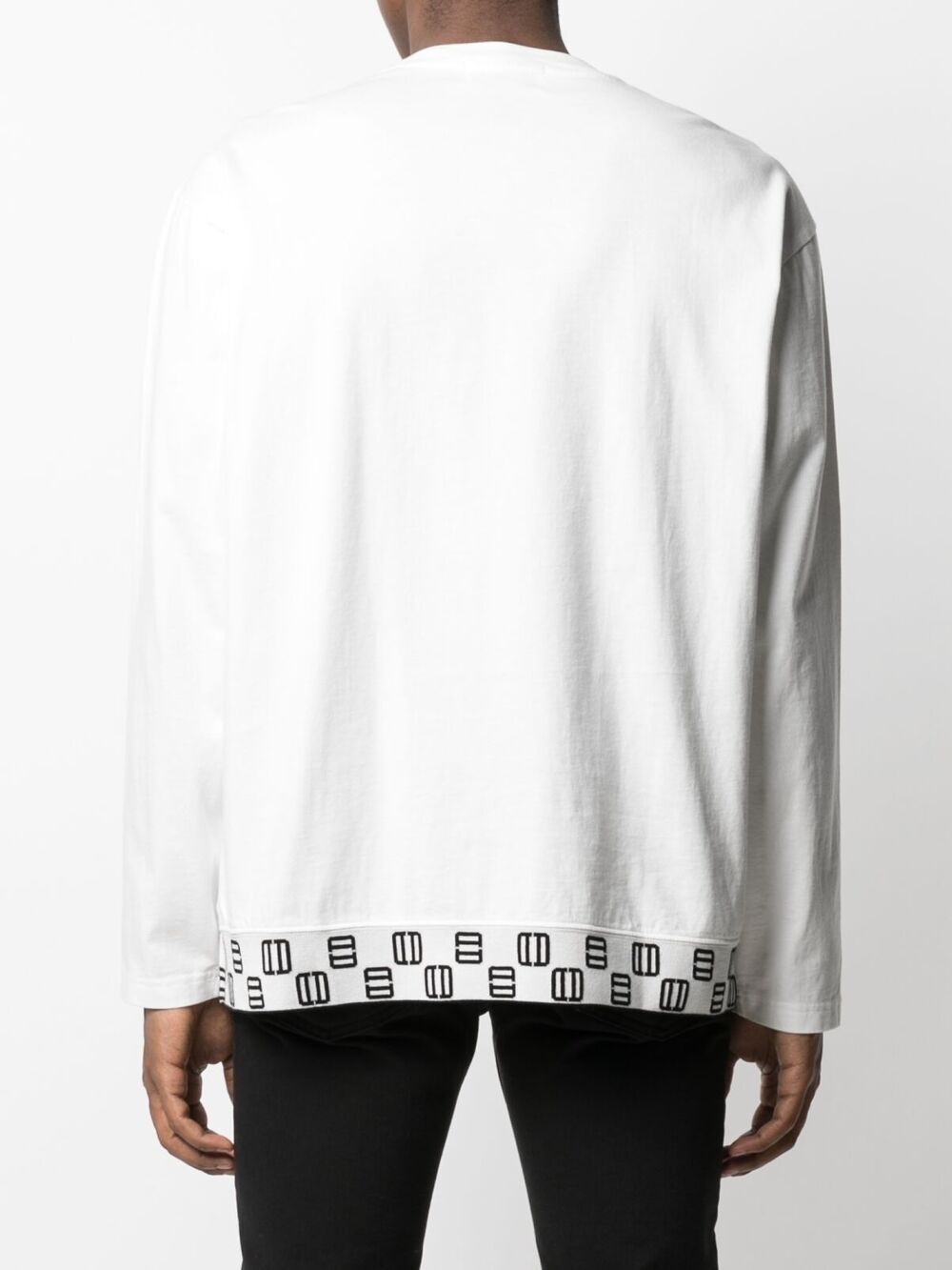 logo-embroidered long-sleeve T-shirt - 4