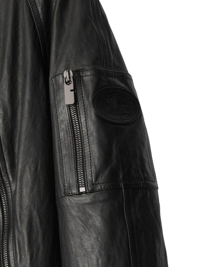 Burberry leather jacket outlook