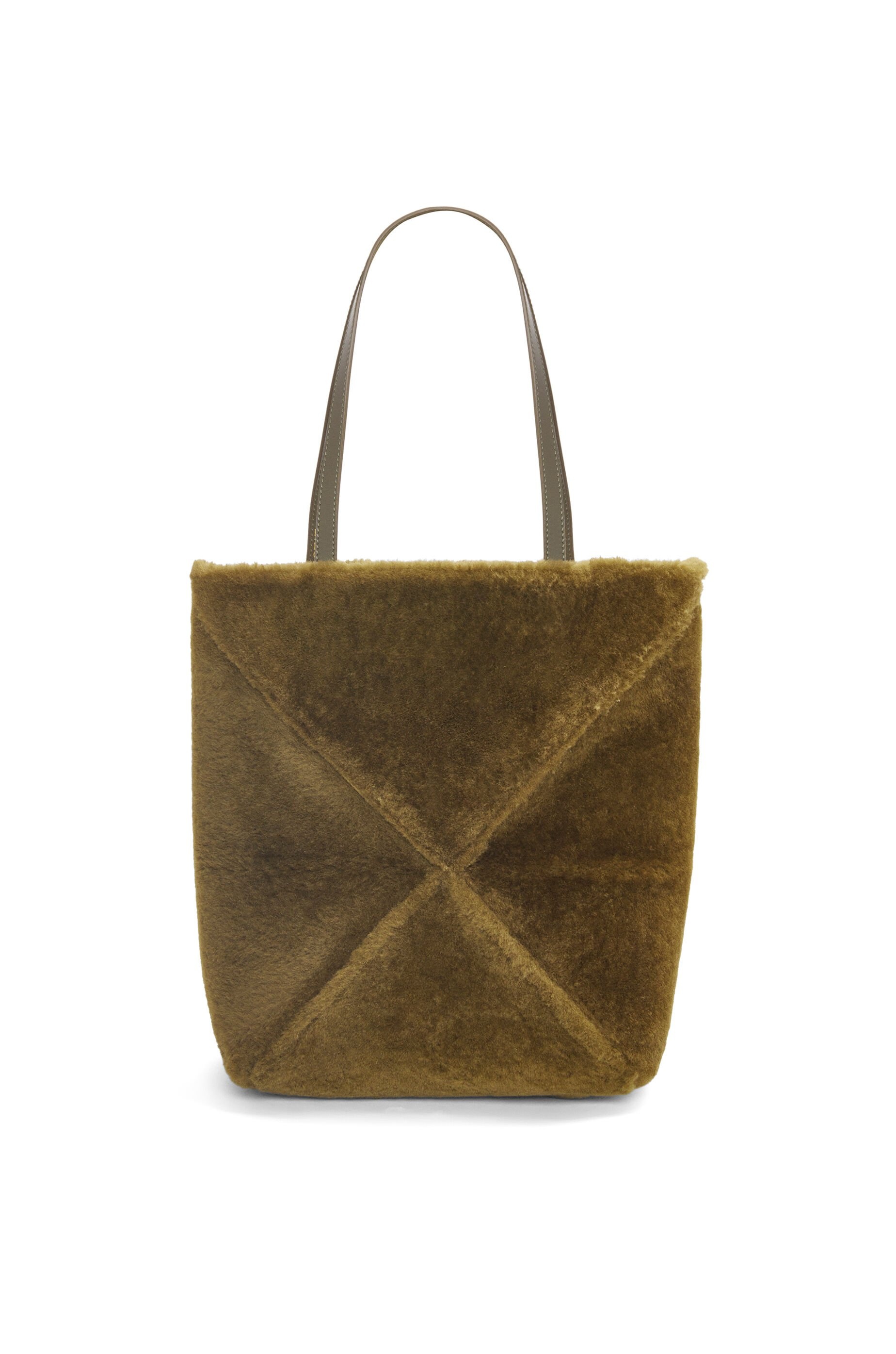 Puzzle Fold Tote in shearling - 7