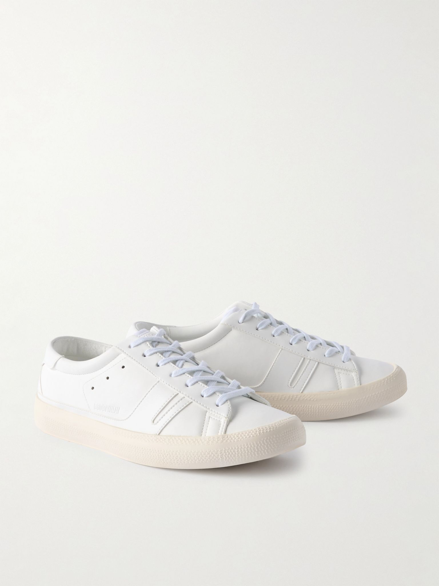 Yatay Faux Leather Sneakers White - 4