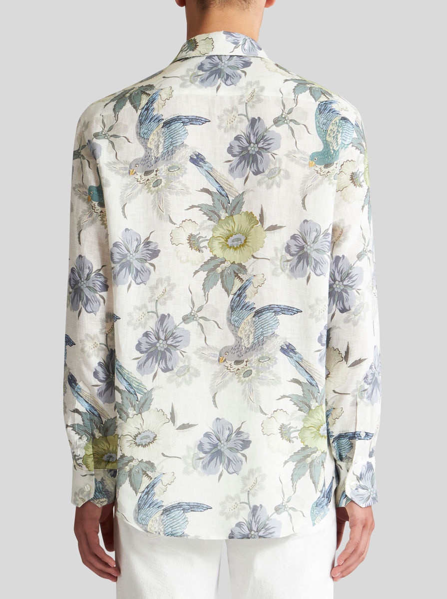 LINEN SHIRT WITH PRINT - 4