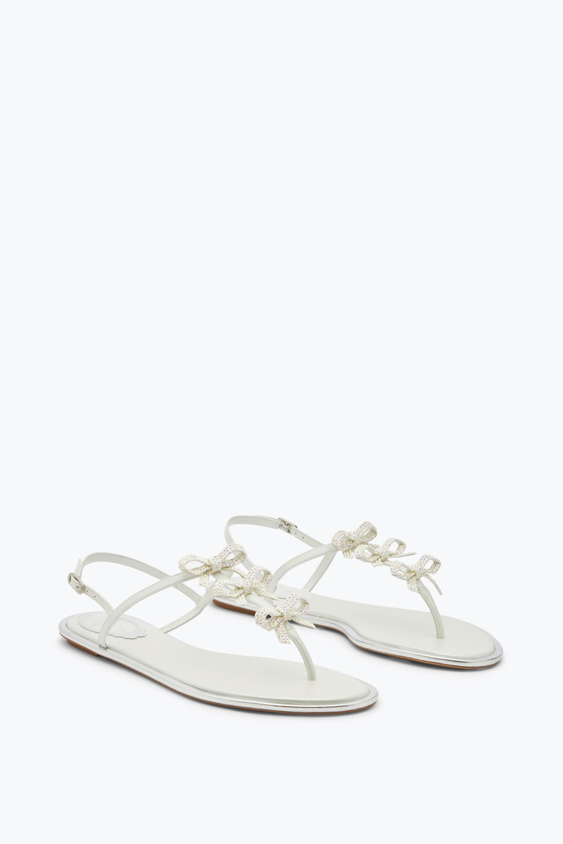 Caterina White Thong Sandal 10 2