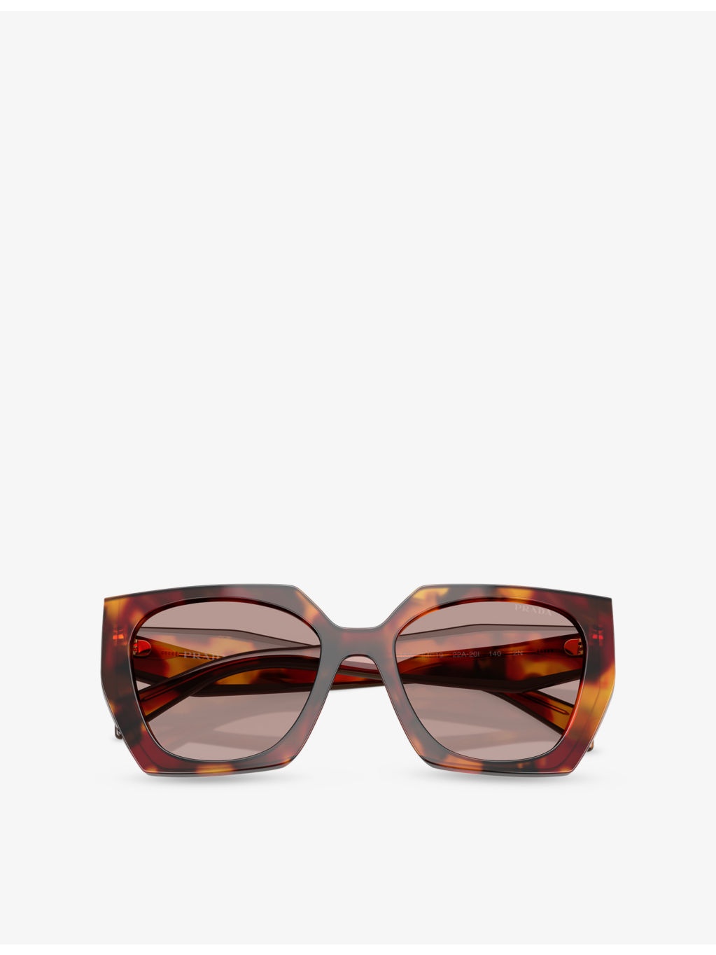 PR 15WS Rectangle-Frame Tortoiseshell-Effect Acetate Sunglasses - 5