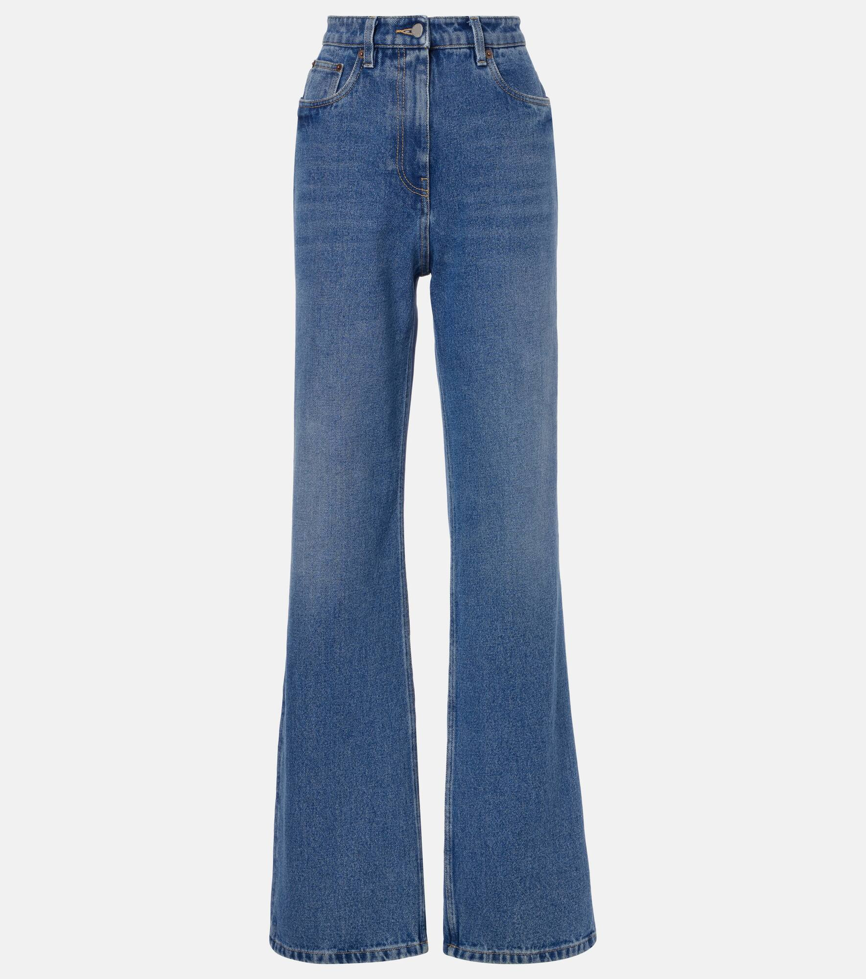 High-rise wide-leg jeans - 1
