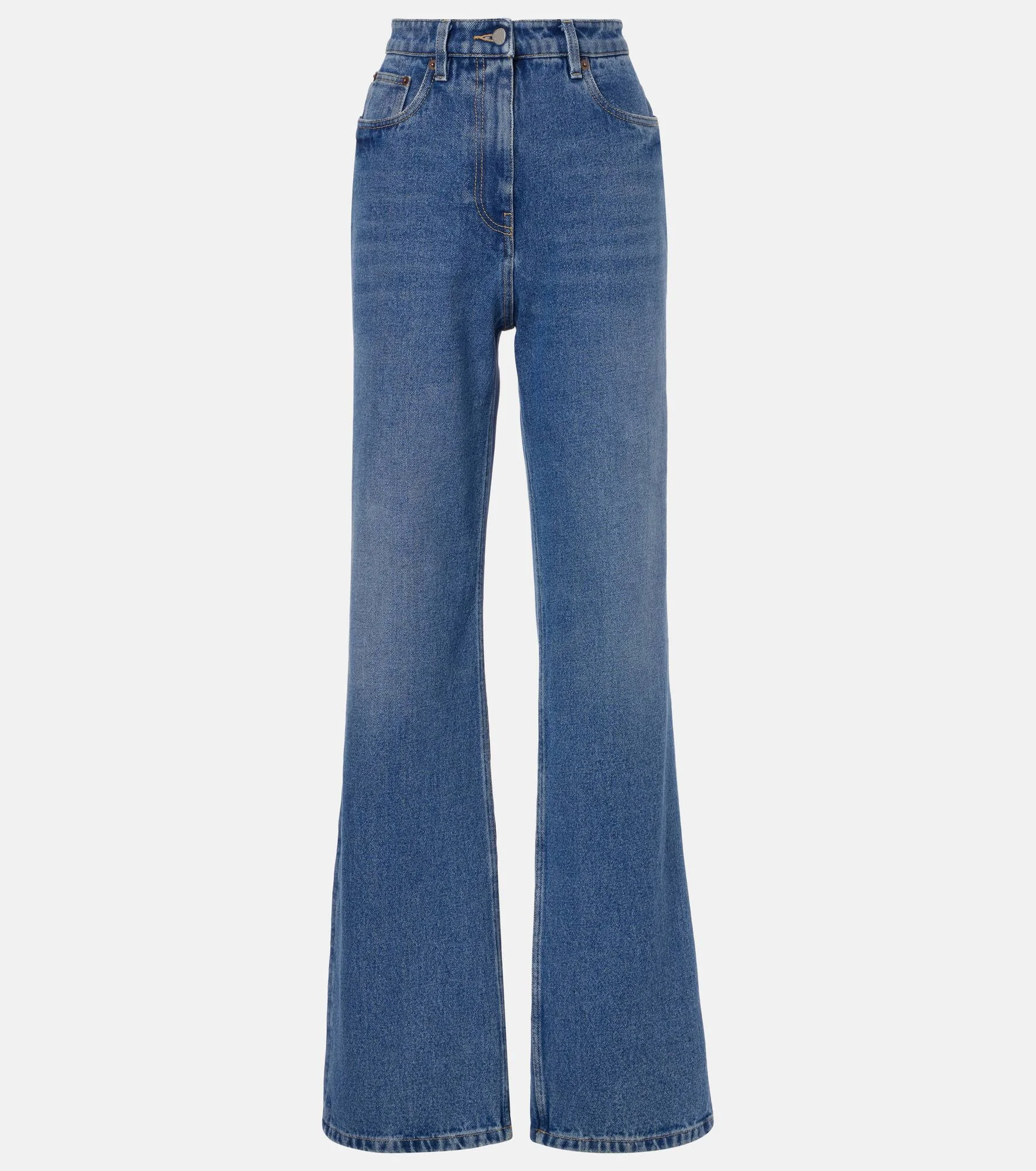 High-rise wide-leg jeans - 1