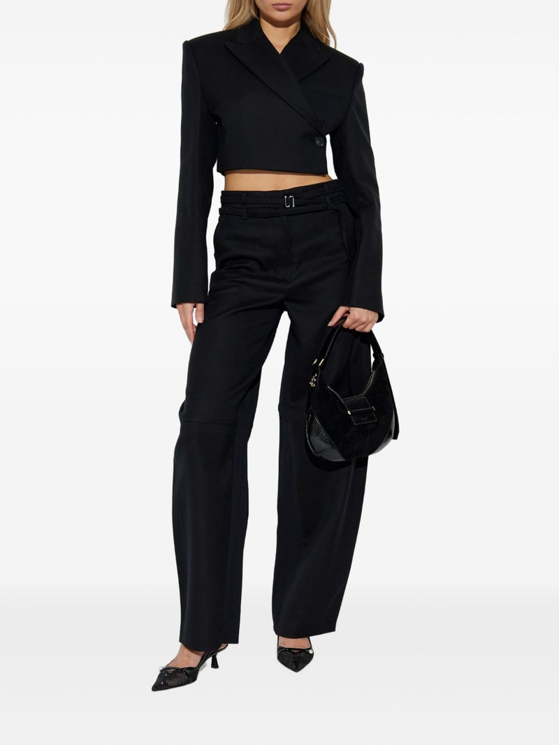 Sportmax hook-fastening trousers outlook