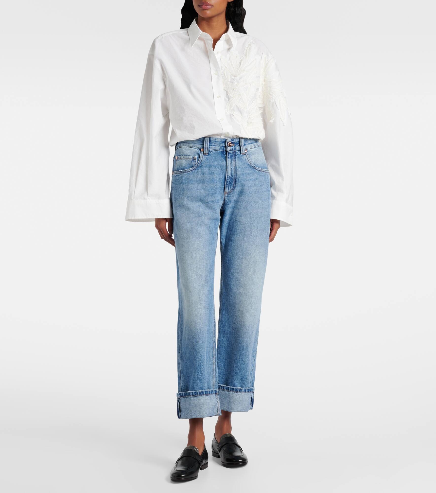 Low-rise straight jeans - 7