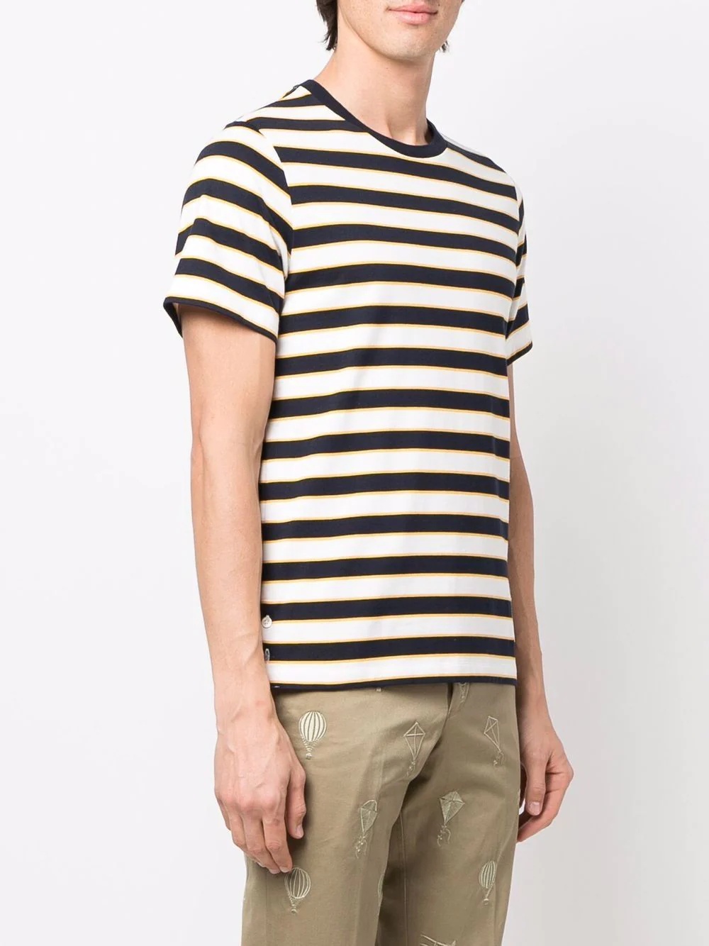 striped short-sleeve T-shirt - 3