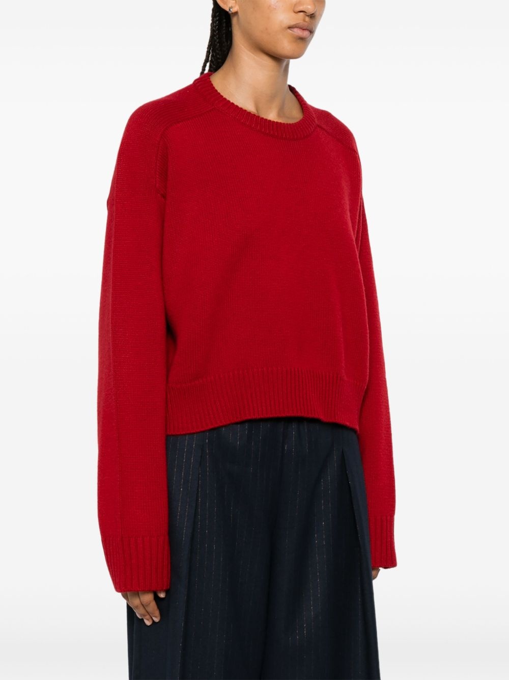 logo-embroidered sweater - 3