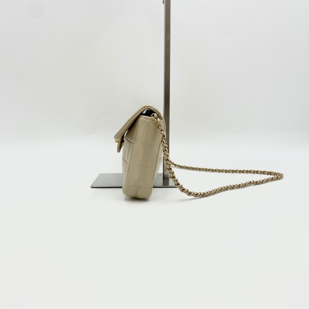 Chanel No.7 Beige Chocolate Bar Bag - 4