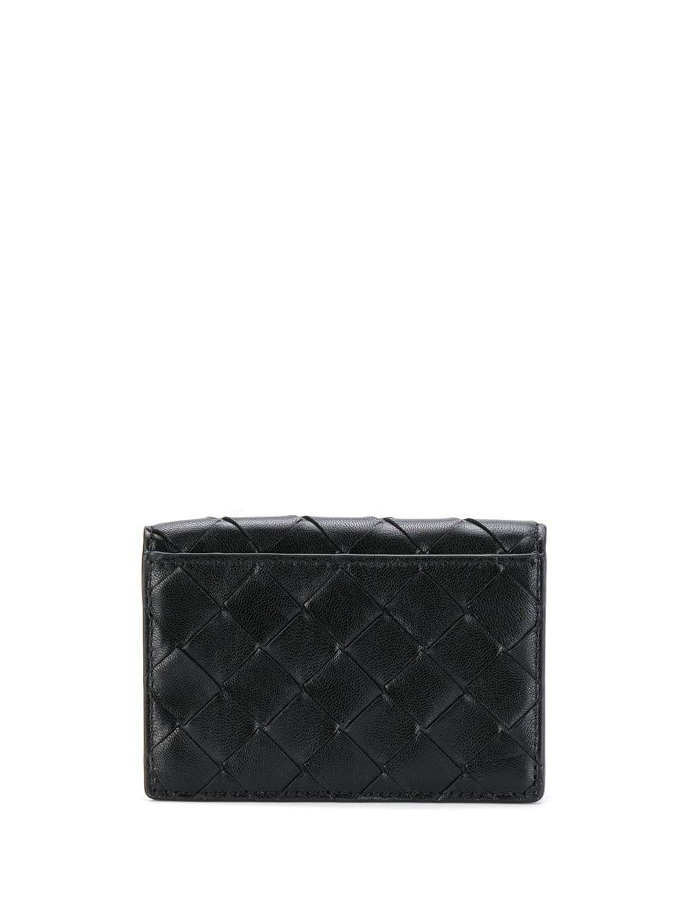 small intrecciato weave wallet - 2