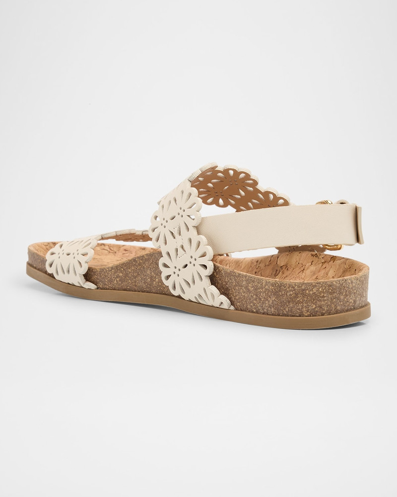 ULLA JOHNSON Calliope Leather Eyelet Sanndals outlook