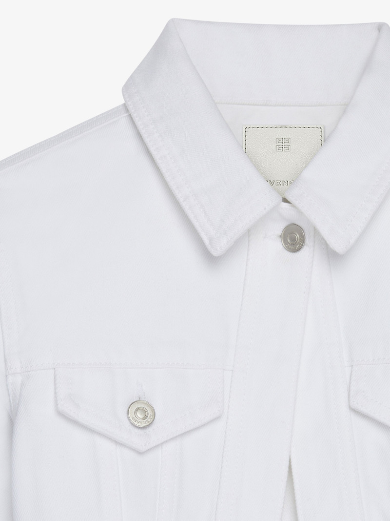 CROPPED JACKET IN DENIM WITH 4G DETAIL 5