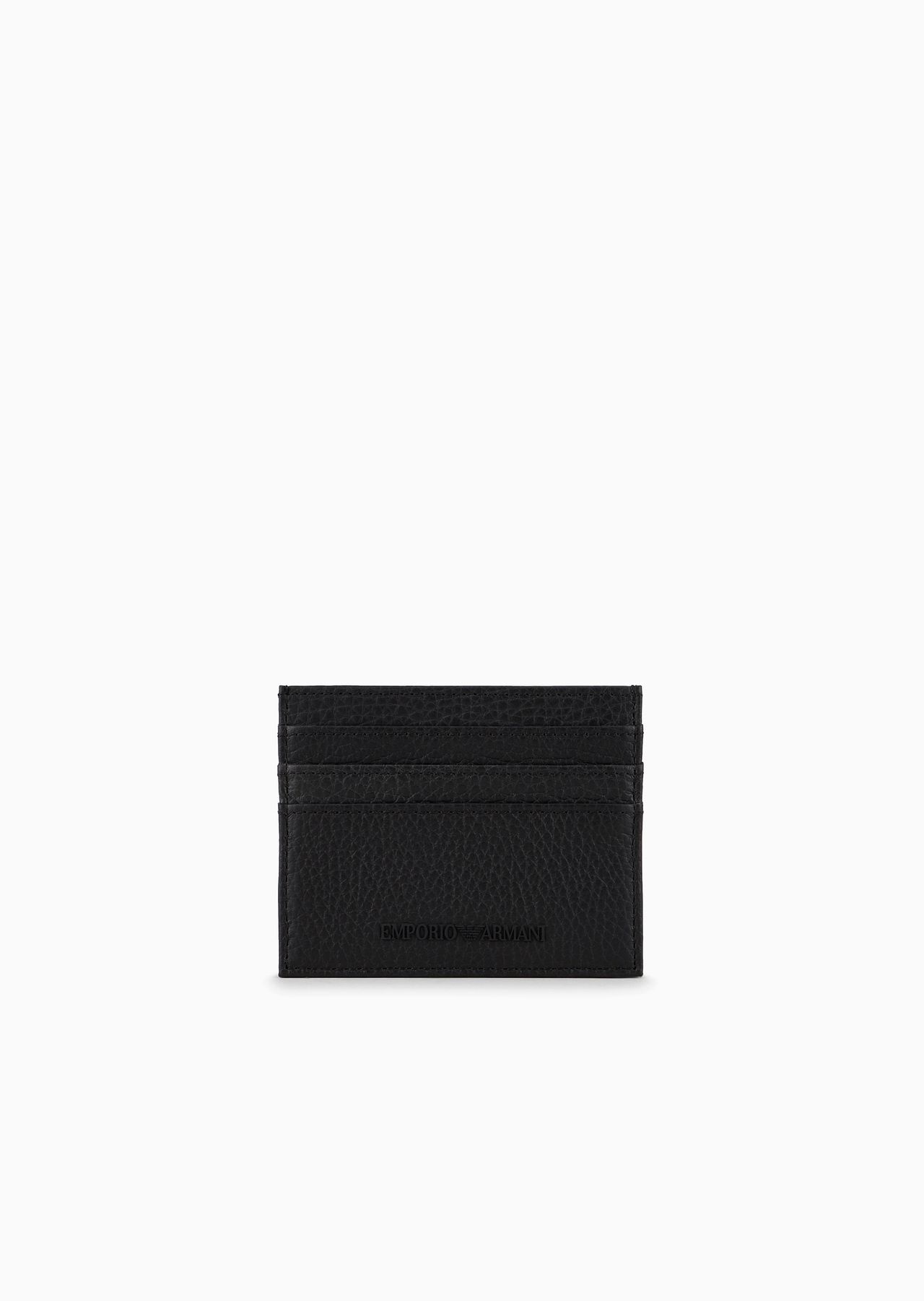 Tumbled leather card holder - 1