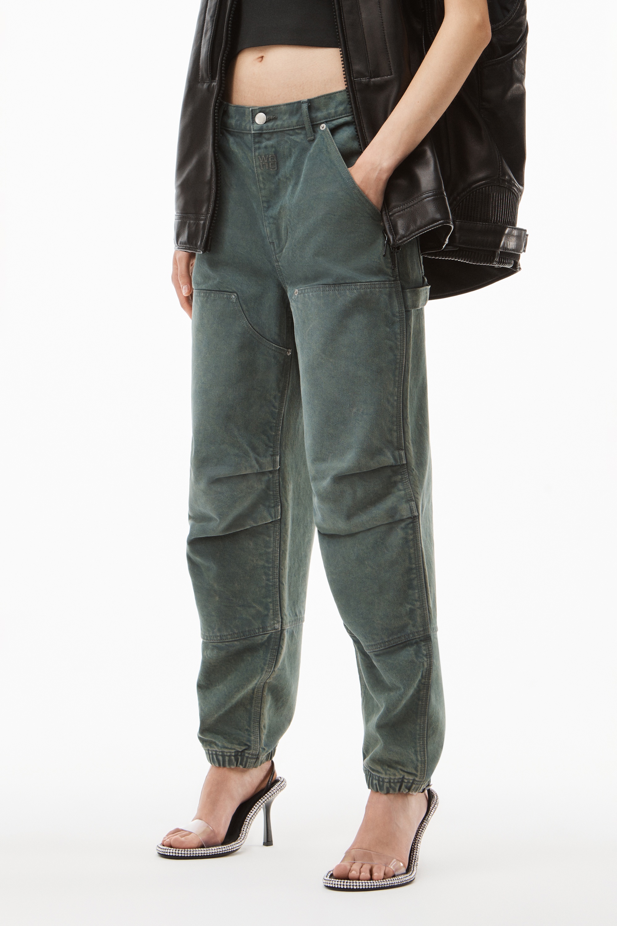 DOUBLE FRONT CARPENTER PANT IN DENIM - 3