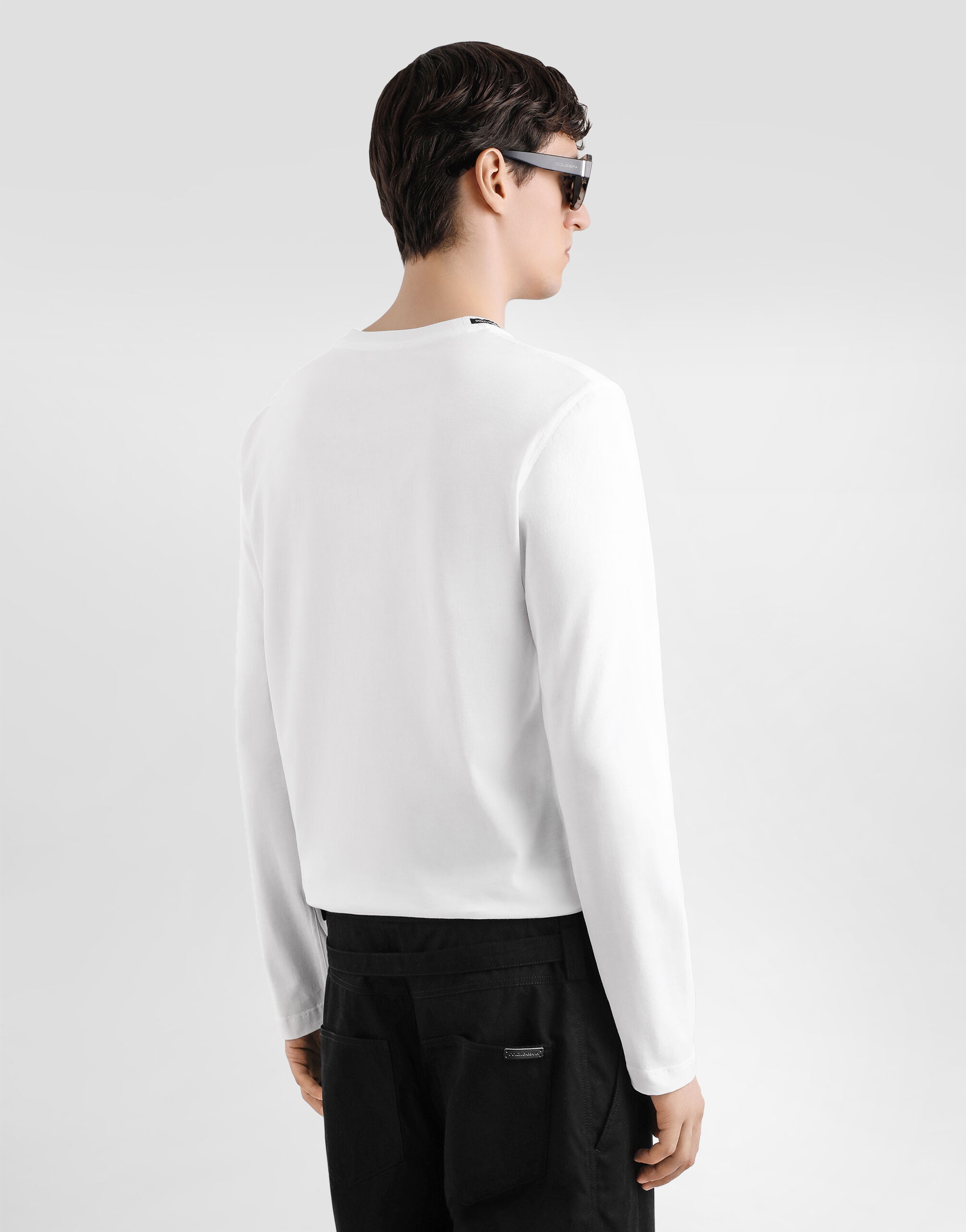 cotton t-shirt with embroidery - 5