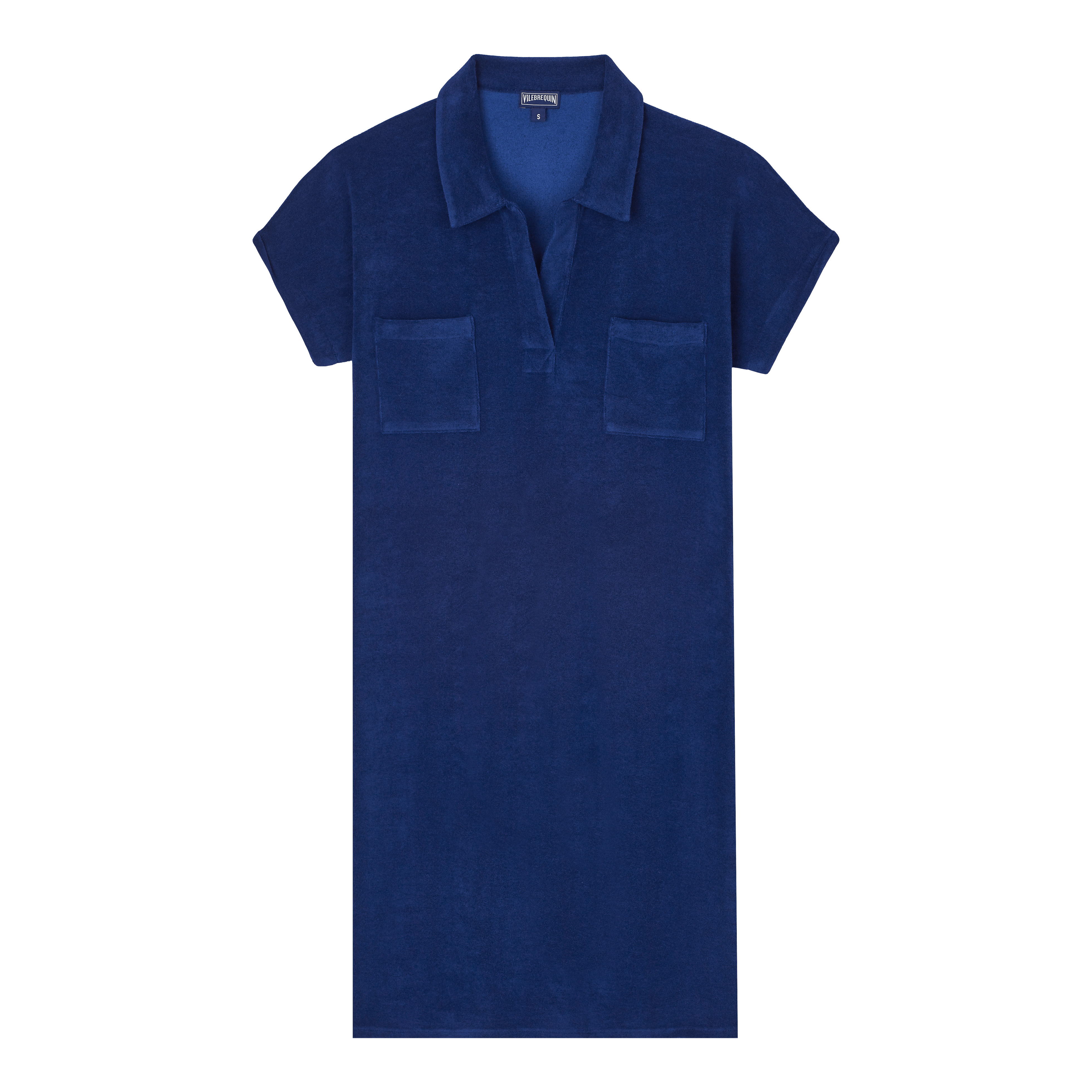 Women Terry Polo Dress Solid - 1