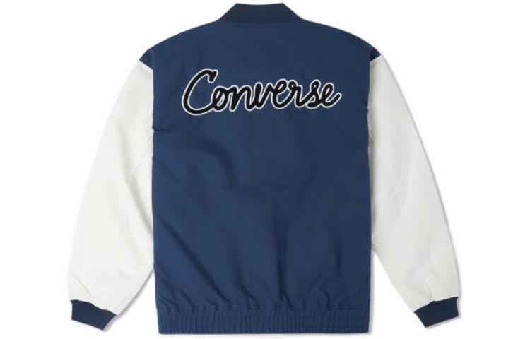 Converse Chain Stitch Woven Jacket 'Blue White' 10025514-A02 - 2