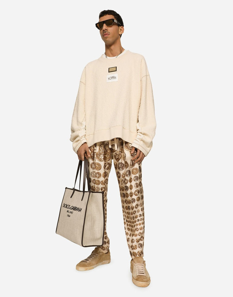Re-Edition label patchwork jersey sweatshirt 5