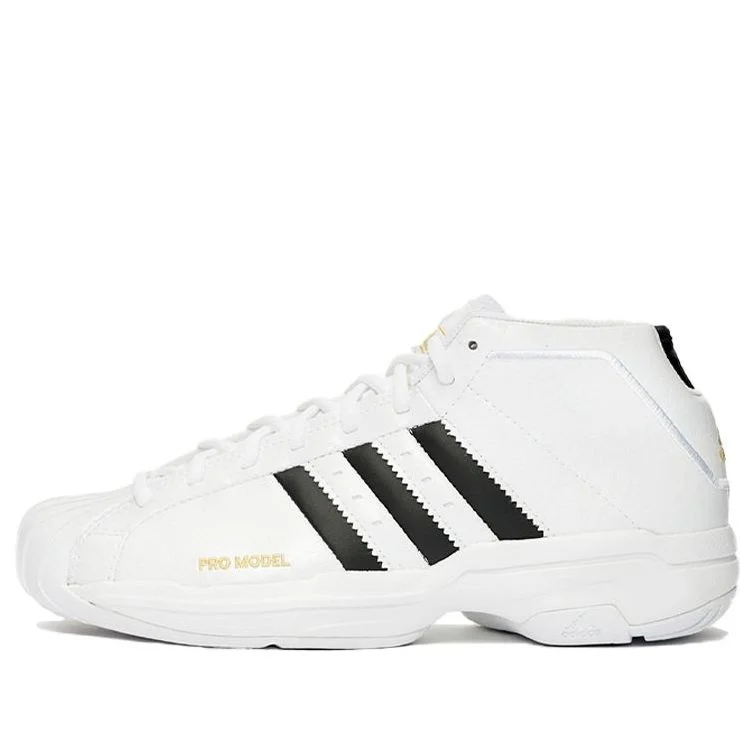 adidas Pro Model 2G Basketball Shoes 'White Black' FV8049 - 1