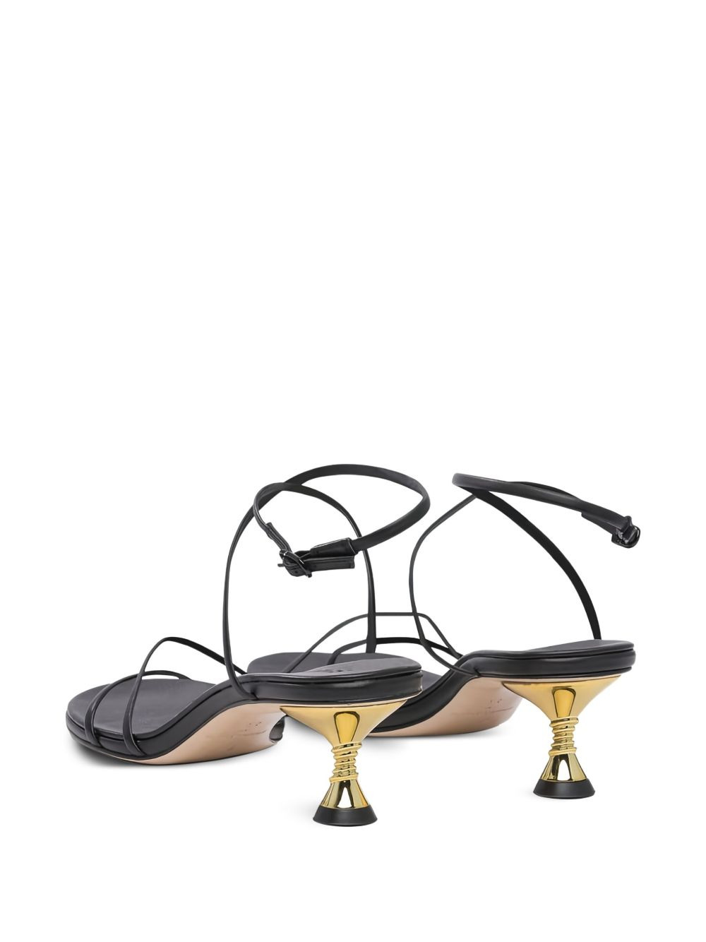 50mm helix-shaped heel sandals - 3