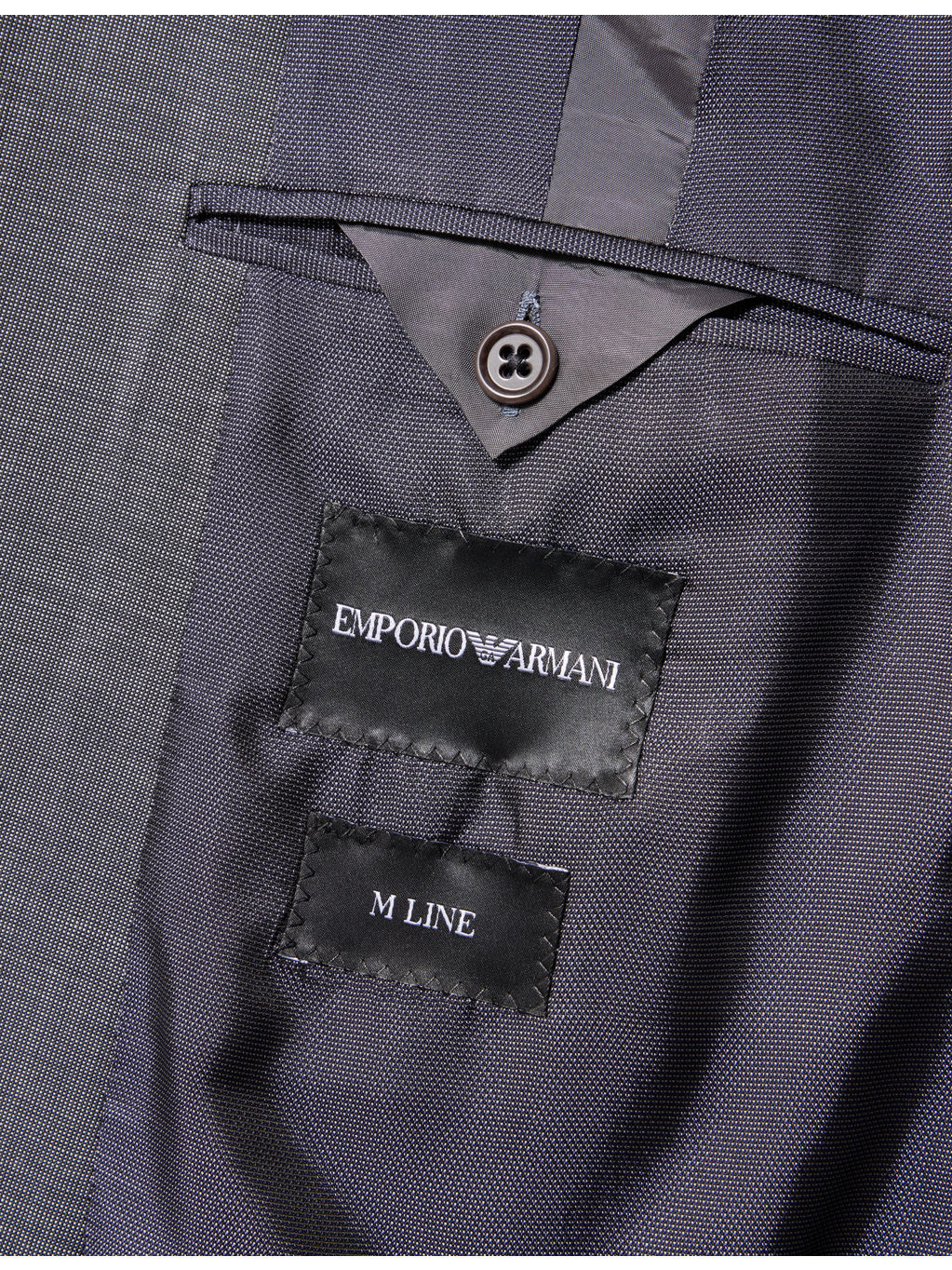 M Line Sharkskin Single-Breasted Wool Suit - 7