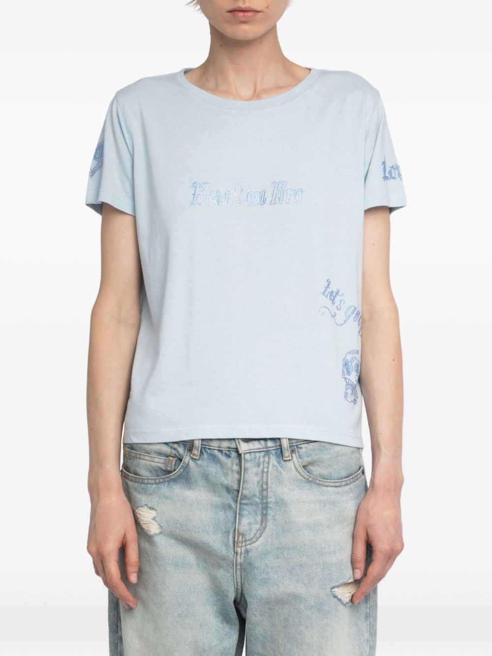 Alys crystal-embellished T-shirt - 4