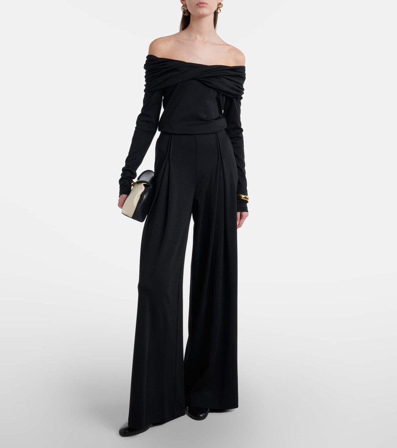 Max Mara Cocco virgin wool jersey wide-leg pants outlook